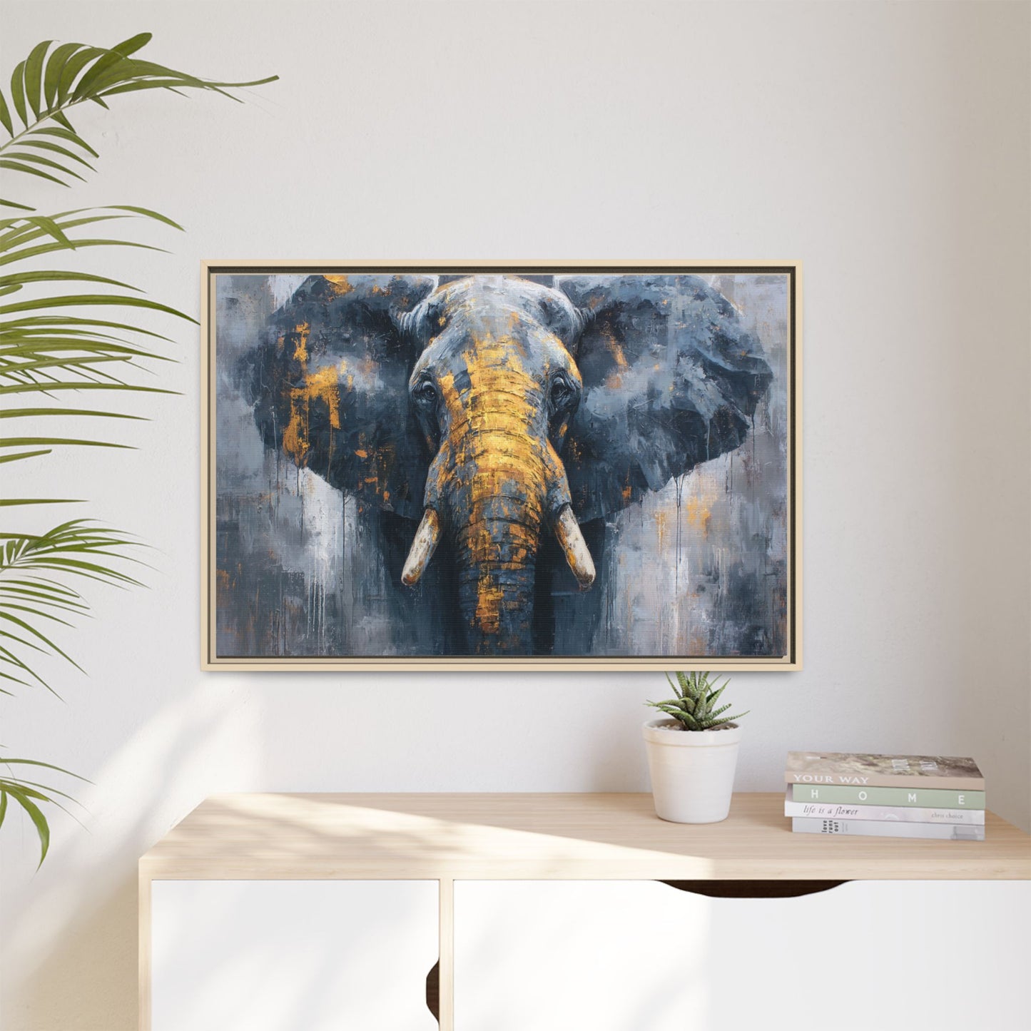 Majestic Elephant Wall Art - Abstract Animal Decor