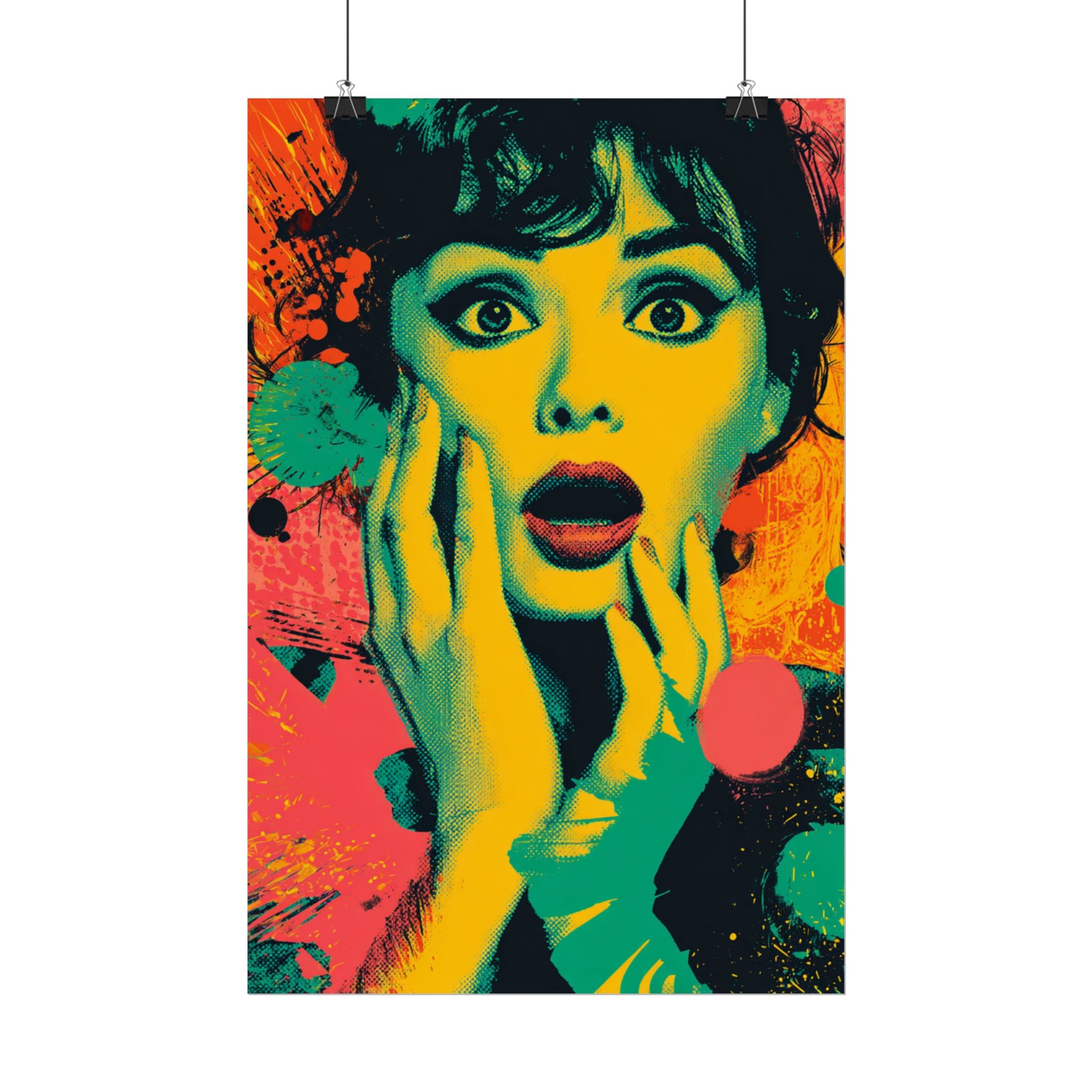 Surreal Pop Art Woman – Vibrant Modern Wall Art