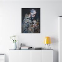 Saint Francis and Rabbit Artwork - Nature Inspired Wall Art