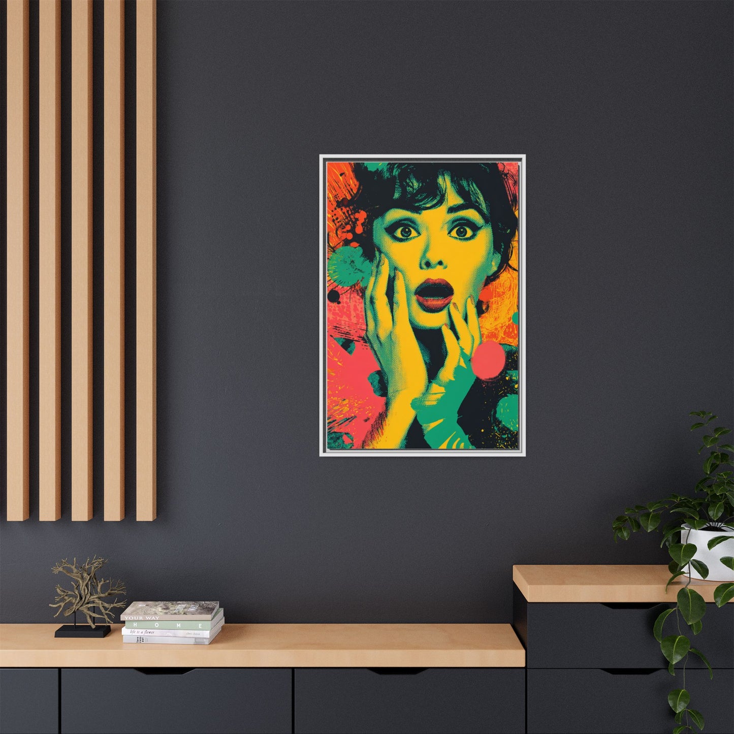 Surreal Pop Art Woman – Vibrant Modern Wall Art