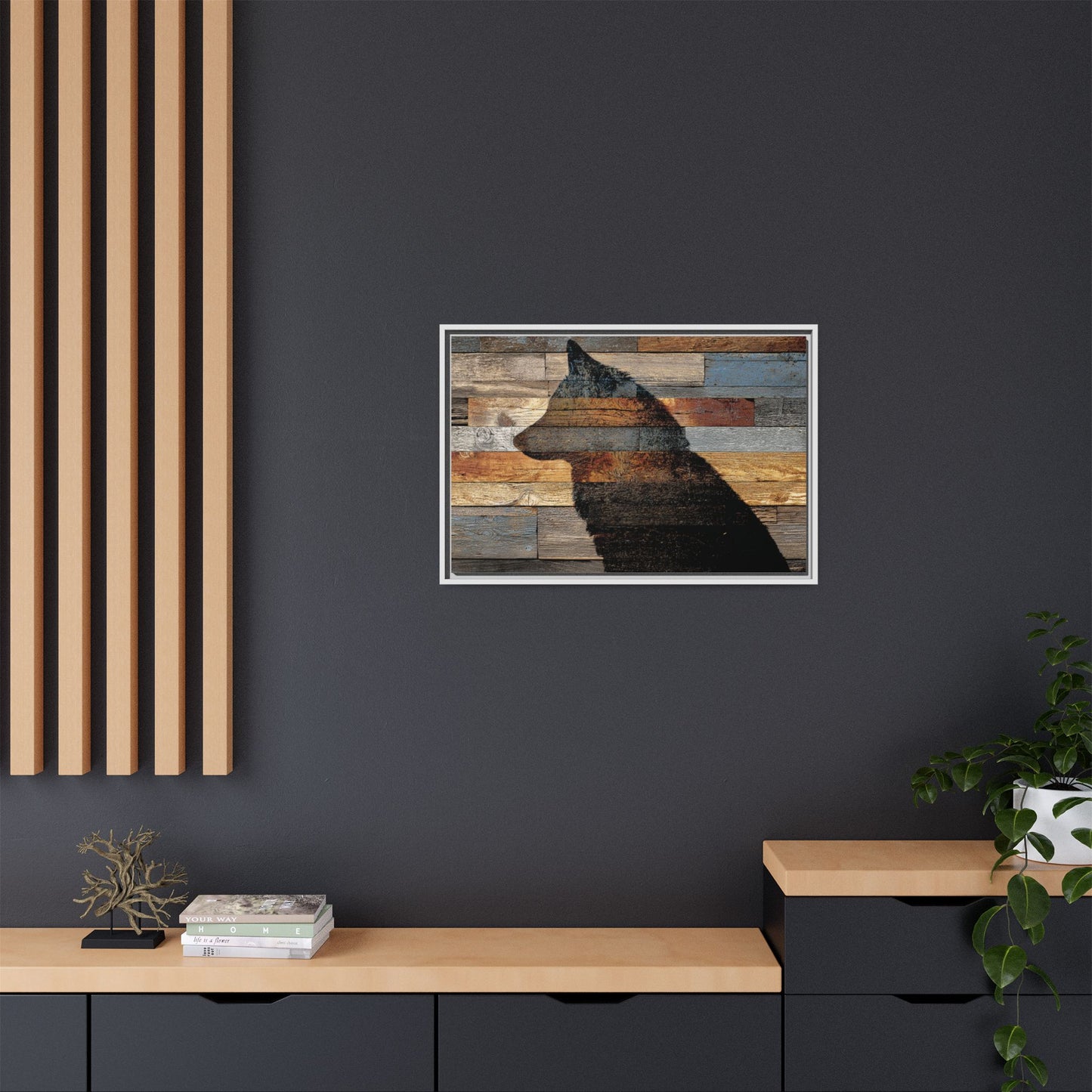 Rustic Wolf Silhouette Wall Art | Nature Inspired Decor