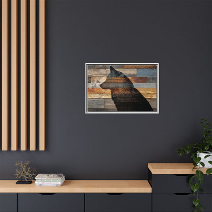 Rustic Wolf Silhouette Wall Art | Nature Inspired Decor