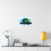 Hedgehog Silhouette Watercolor Art | Nature-Inspired Home Decor