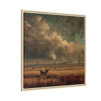 Cattle in Industrial Landscape | Vintage Style Art Print