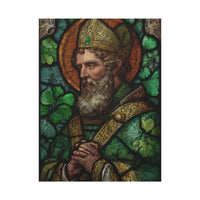 Saint Artwork | Irish Heritage Art | Traditional Green Tones