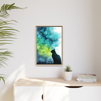 Dreamy Cat Watercolor Art Print