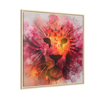 Vibrant Lion Artwork – Bold Watercolor Print