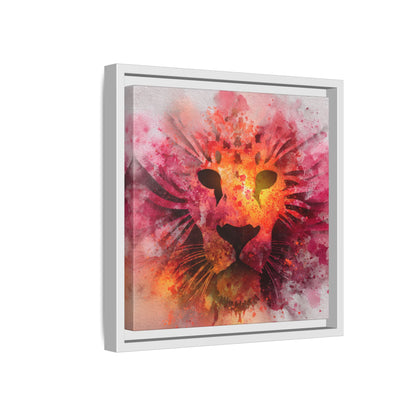 Vibrant Lion Artwork – Bold Watercolor Print