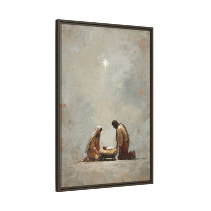 Nativity Scene Art Print - Warm Family Vibes