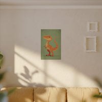Whimsical Dinosaur Illustration Art for Kids' Rooms