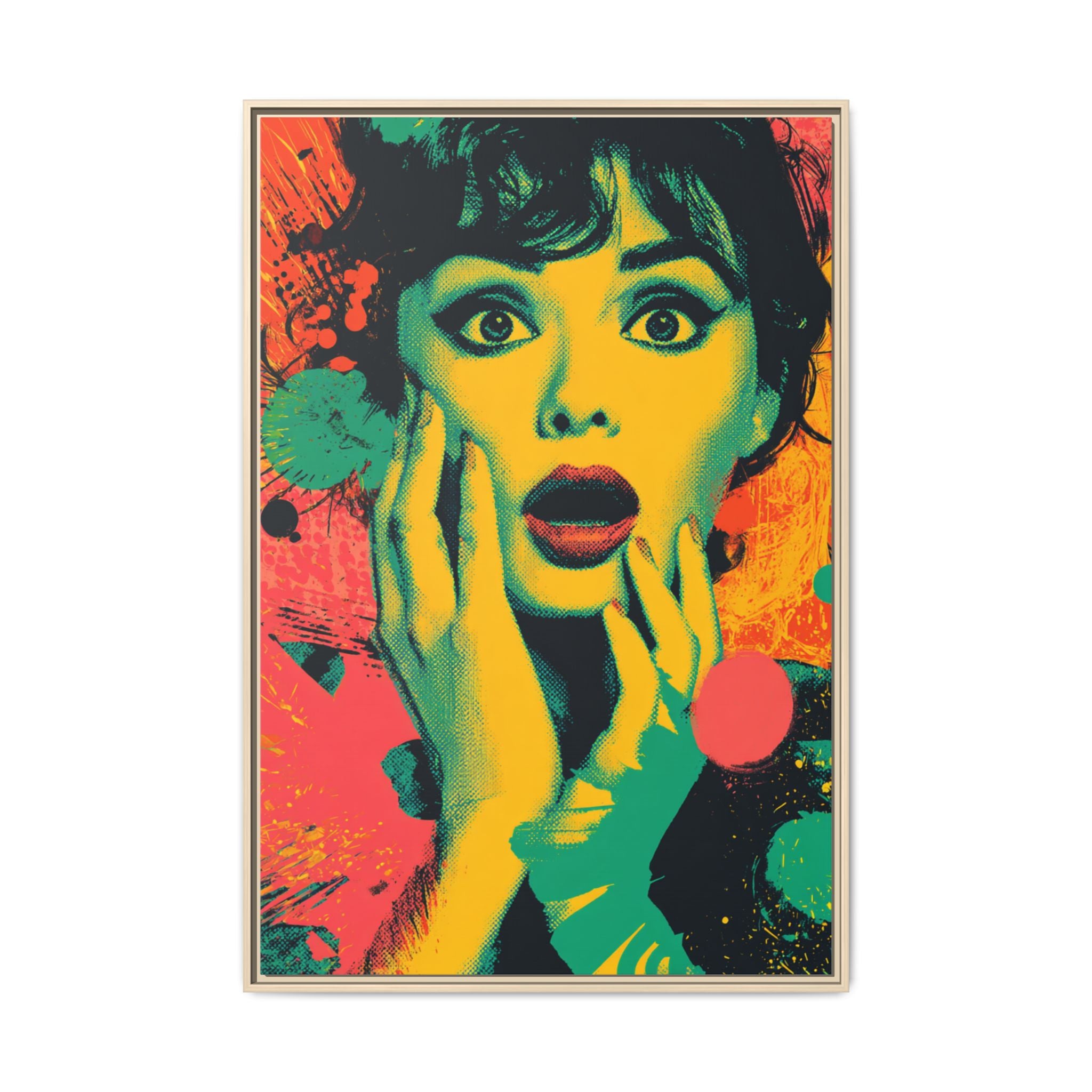 Surreal Pop Art Woman – Vibrant Modern Wall Art
