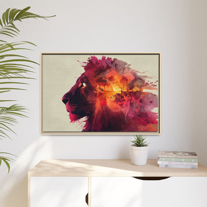 Majestic Lion Watercolor Art | Vibrant Animal Portrait
