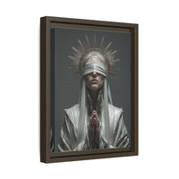 Ethereal Blindfolded Saint Art | Spiritual Home Decor