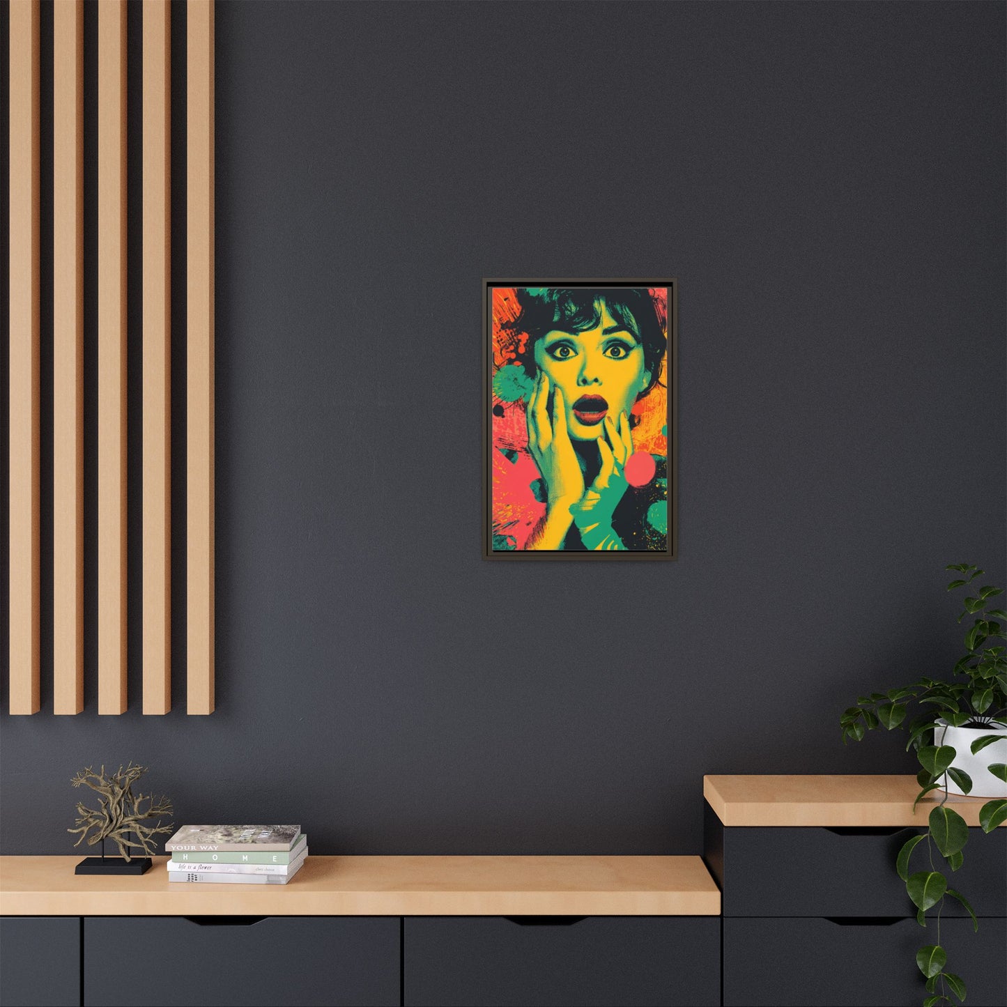 Surreal Pop Art Woman – Vibrant Modern Wall Art
