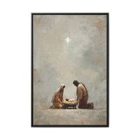 Nativity Scene Art Print - Warm Family Vibes