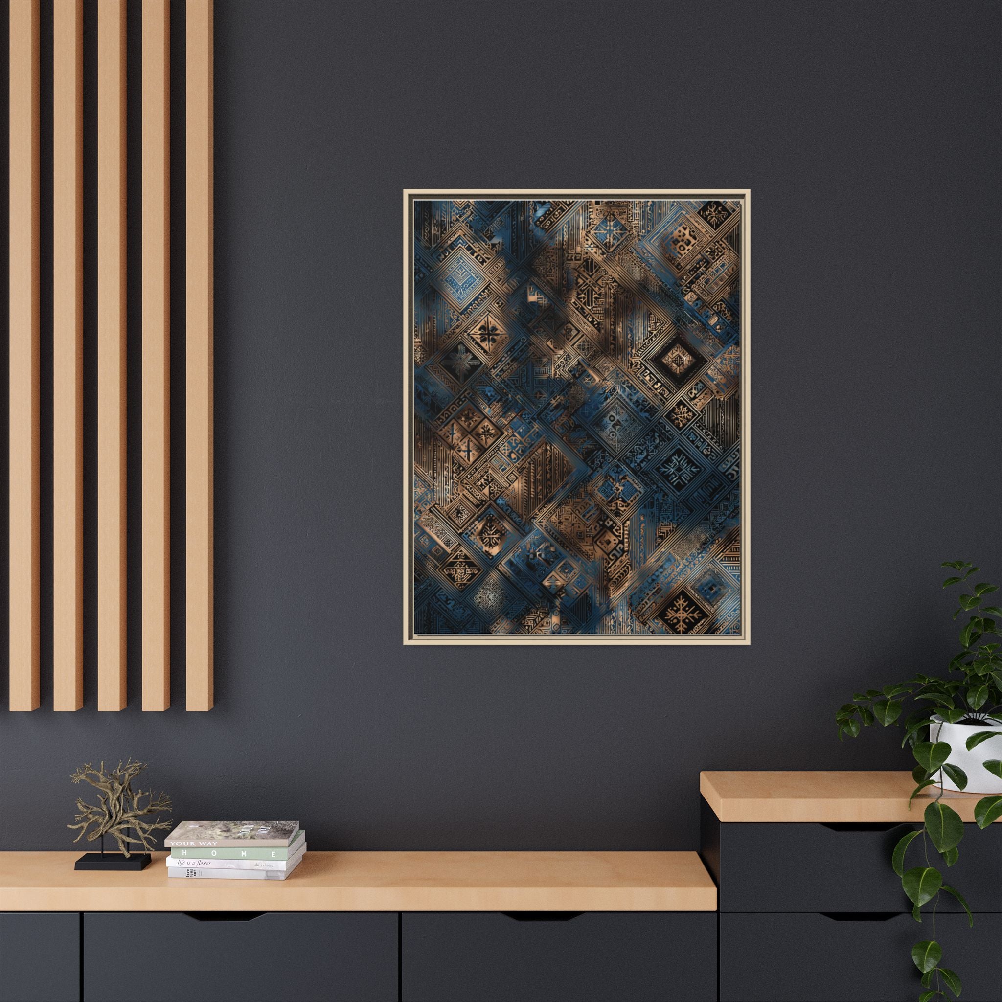 Intricate Geometric Wall Art - Abstract Pattern