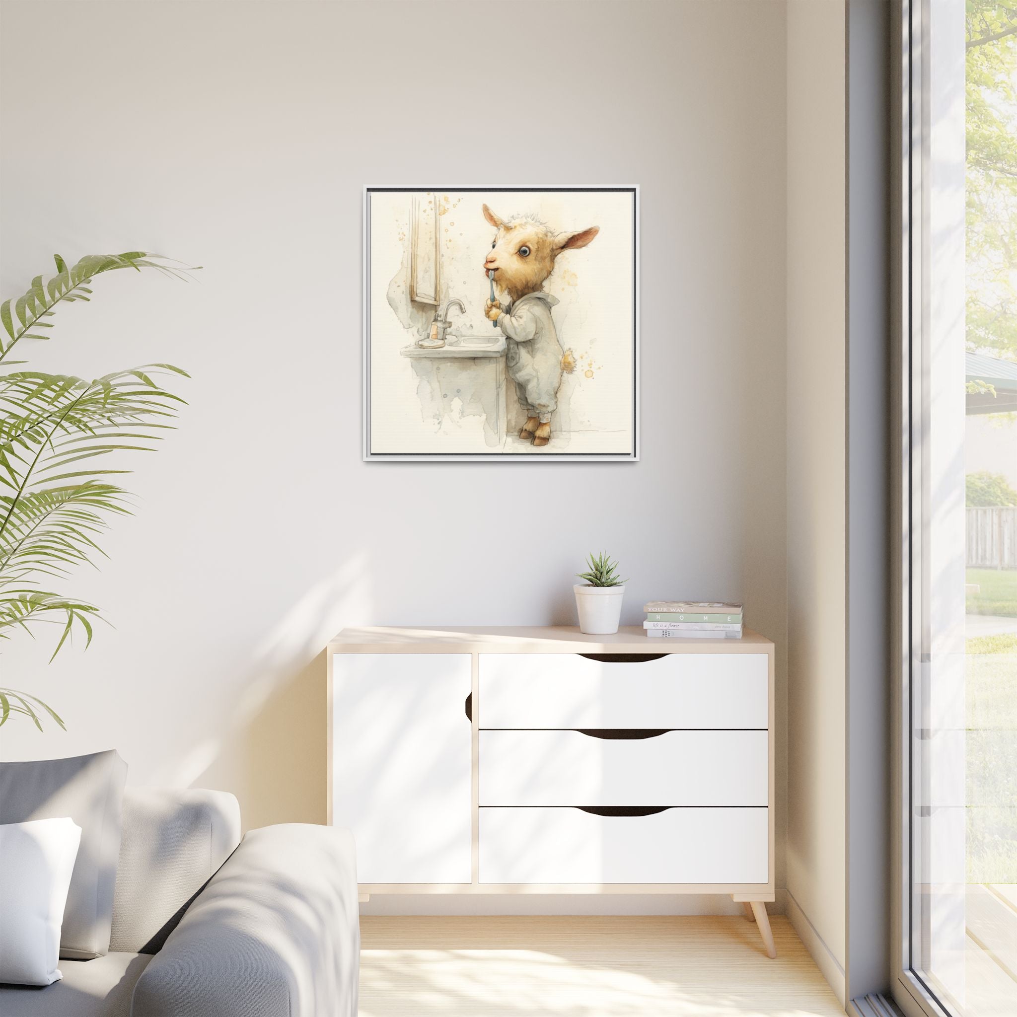 Whimsical Goat Art | Perfect for Children's Rooms