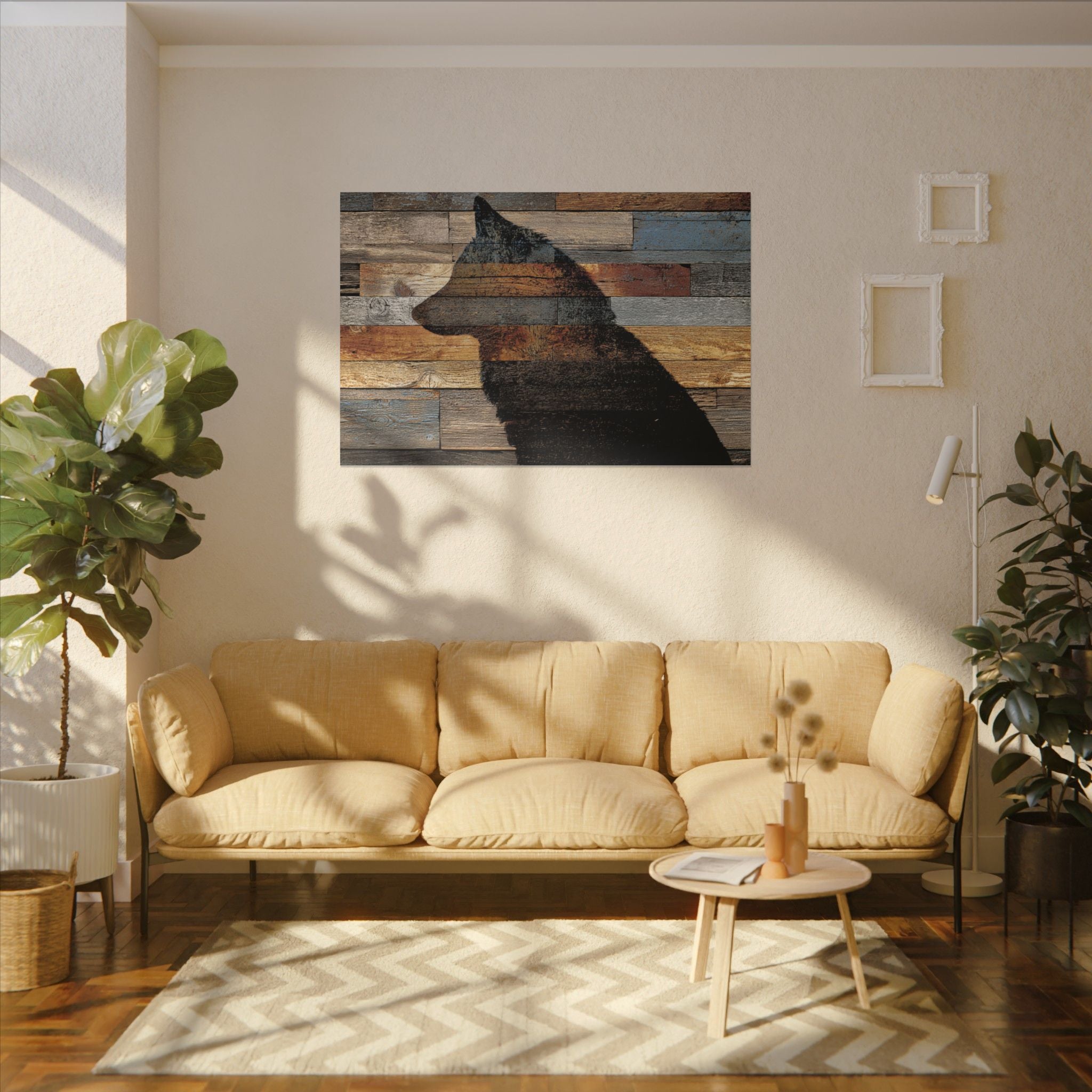 Rustic Wolf Silhouette Wall Art | Nature Inspired Decor