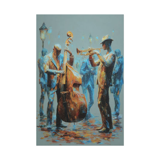 Colorful Jazz Musicians Art for Music Enthusiasts