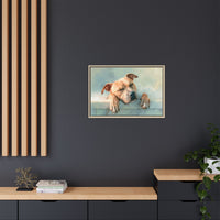 Cozy Dog Portrait | Serene Animal Artwork for Warm Spaces
