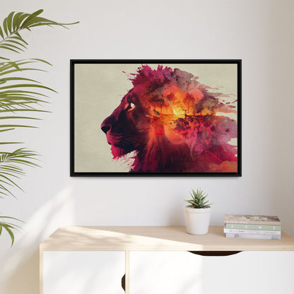 Majestic Lion Watercolor Art | Vibrant Animal Portrait