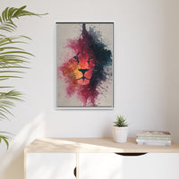 Majestic Lion Watercolor Art | Vibrant Animal Portrait