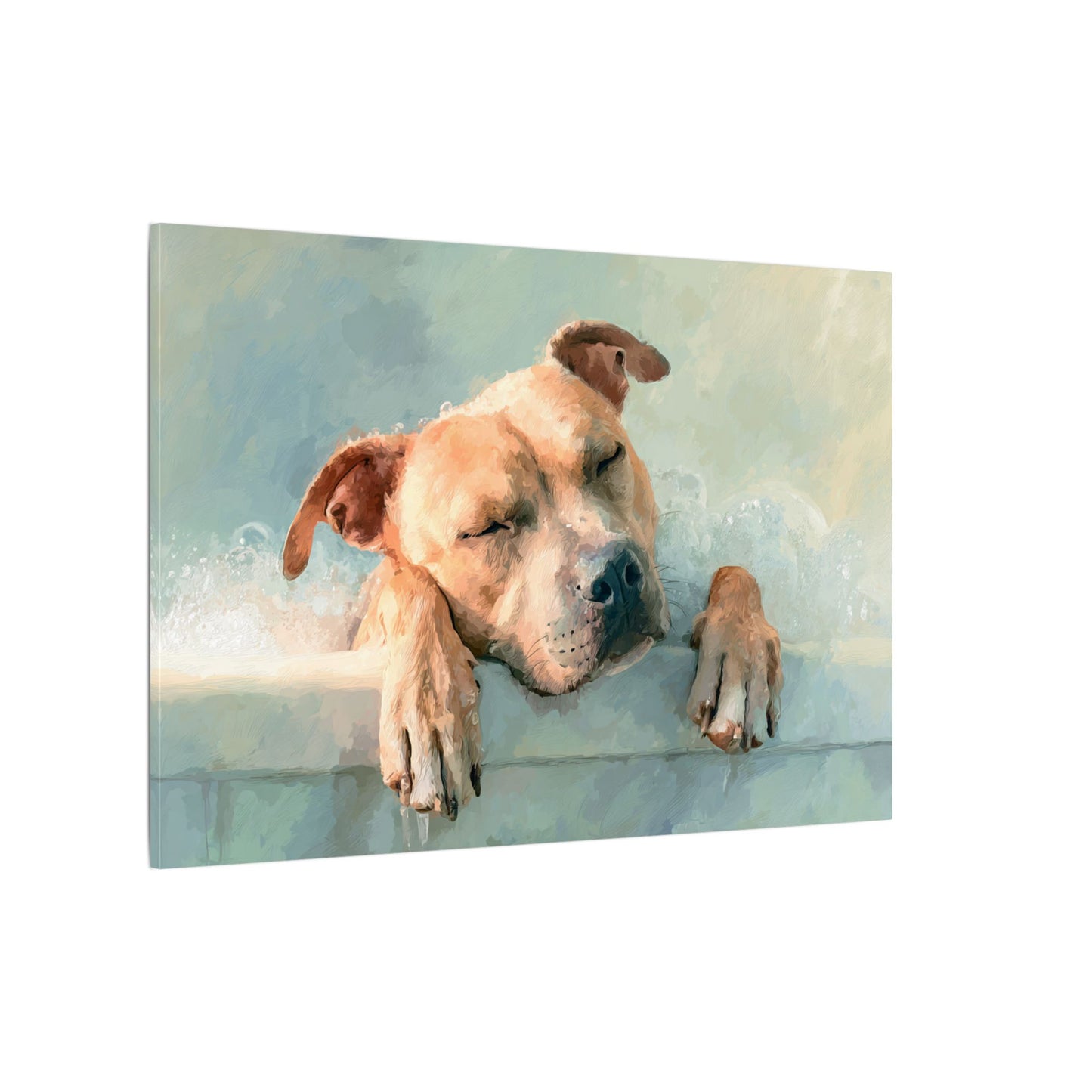 Cozy Dog Portrait | Serene Animal Artwork for Warm Spaces