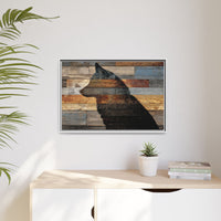 Rustic Wolf Silhouette Wall Art | Nature Inspired Decor