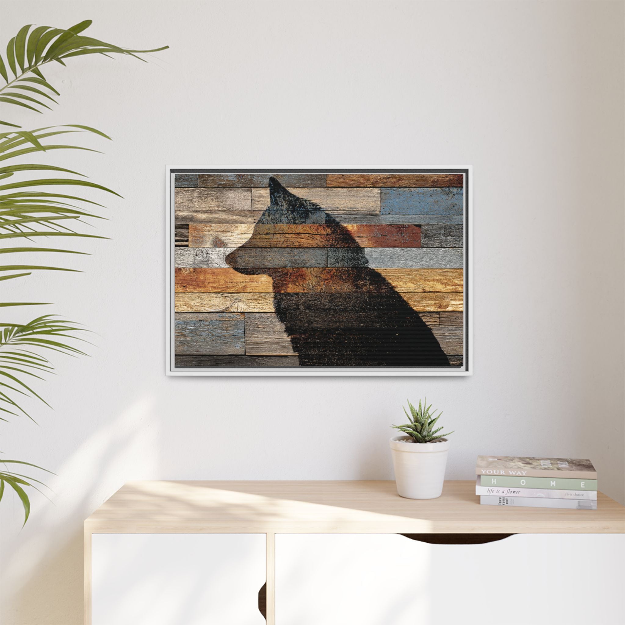 Rustic Wolf Silhouette Wall Art | Nature Inspired Decor