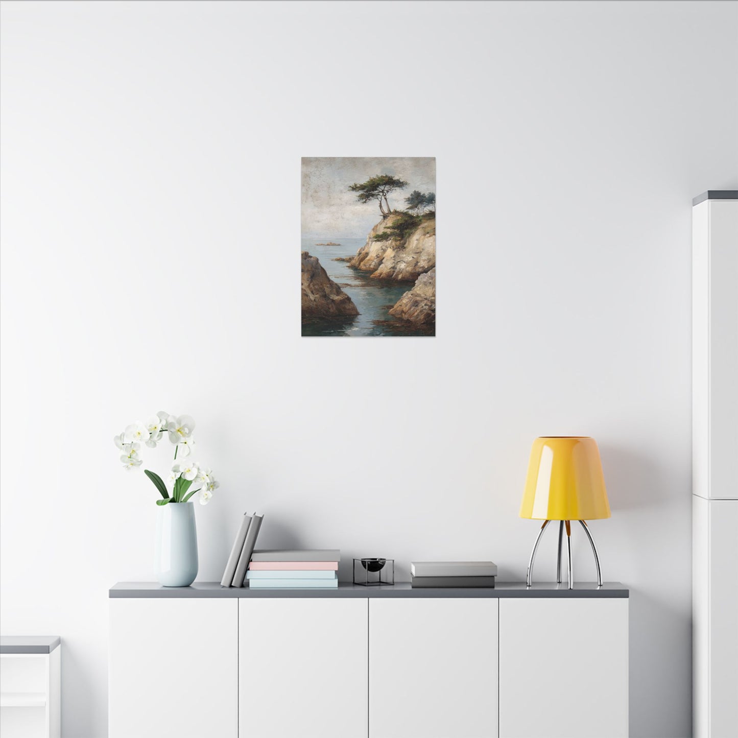 Tranquil Coastal Landscape Art - Soothing Wall Decor