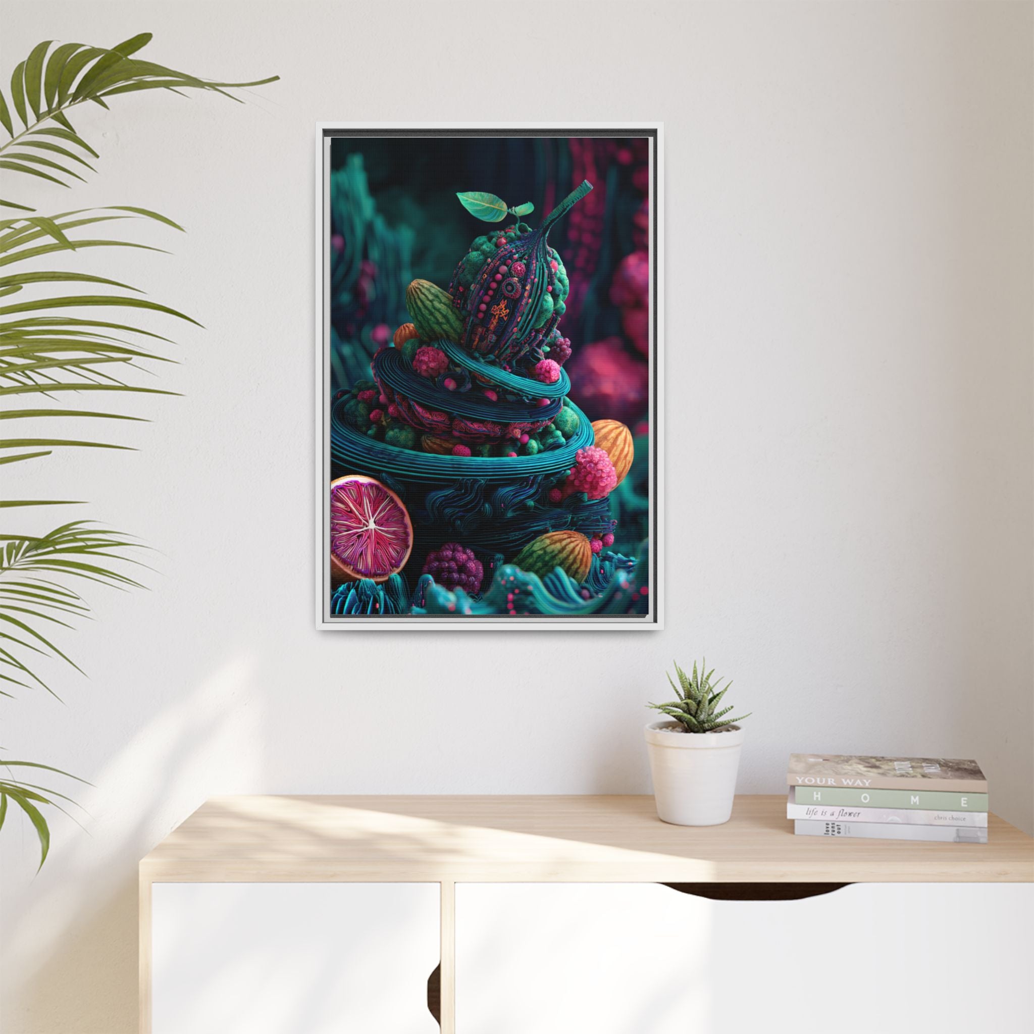 Surreal Fruit Fantasy Art - Vibrant Digital Design