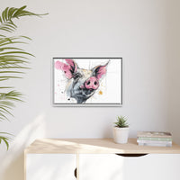 Whimsical Pig Art Print - Playful Farmhouse Decor