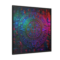 Aztec Mandala Wall Art - Colorful Cultural Decor
