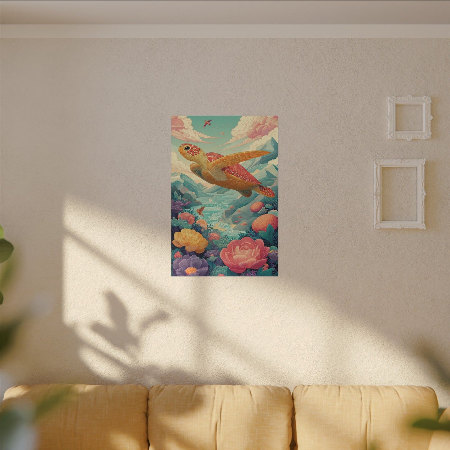 Vibrant Turtle Art | Whimsical Nature Illustration