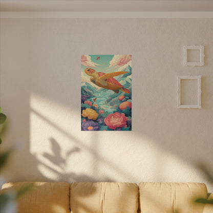 Vibrant Turtle Art | Whimsical Nature Illustration