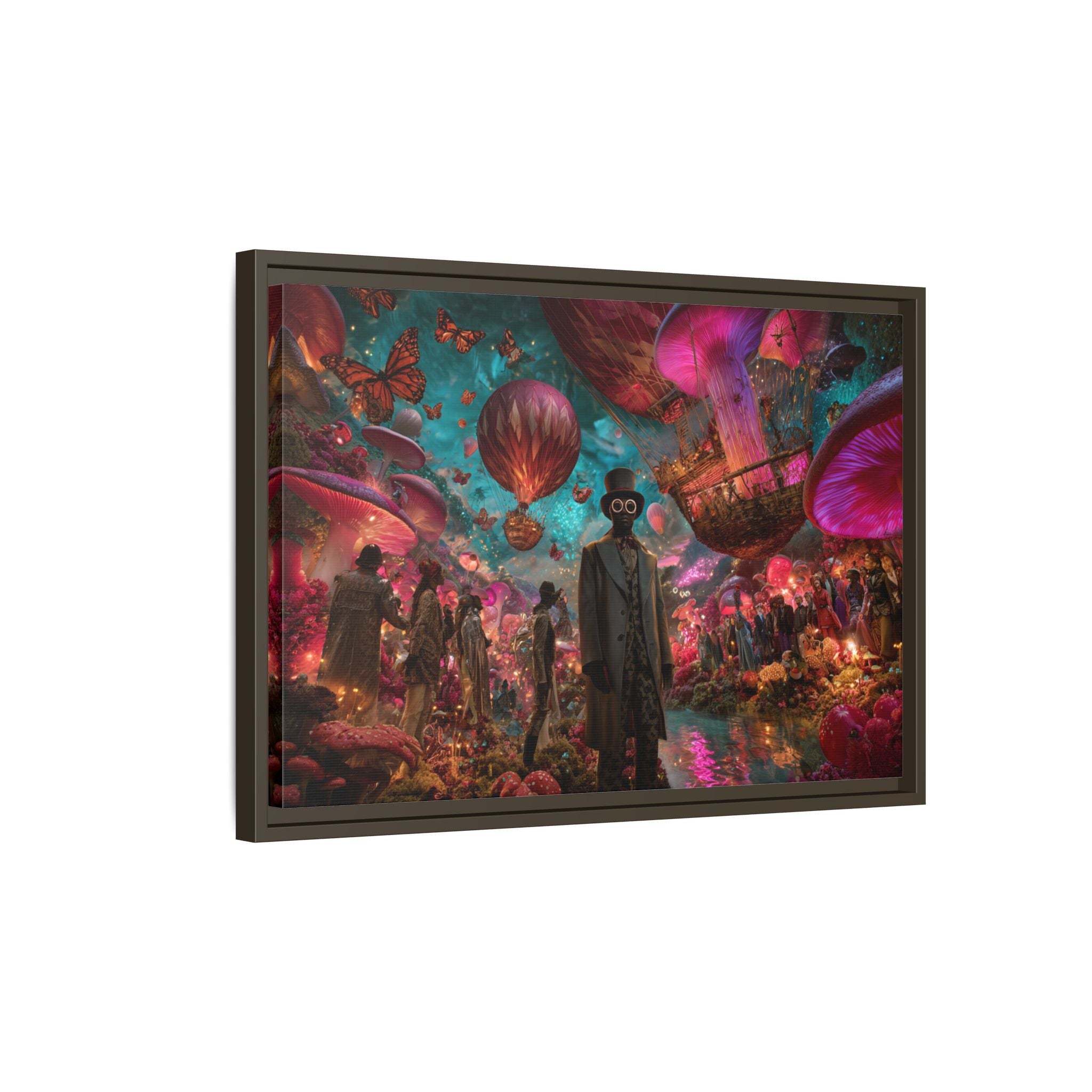 Whimsical Hot Air Balloon Fantasy Artwork | Surreal Landscape