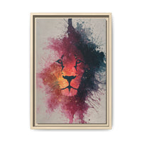 Majestic Lion Watercolor Art | Vibrant Animal Portrait
