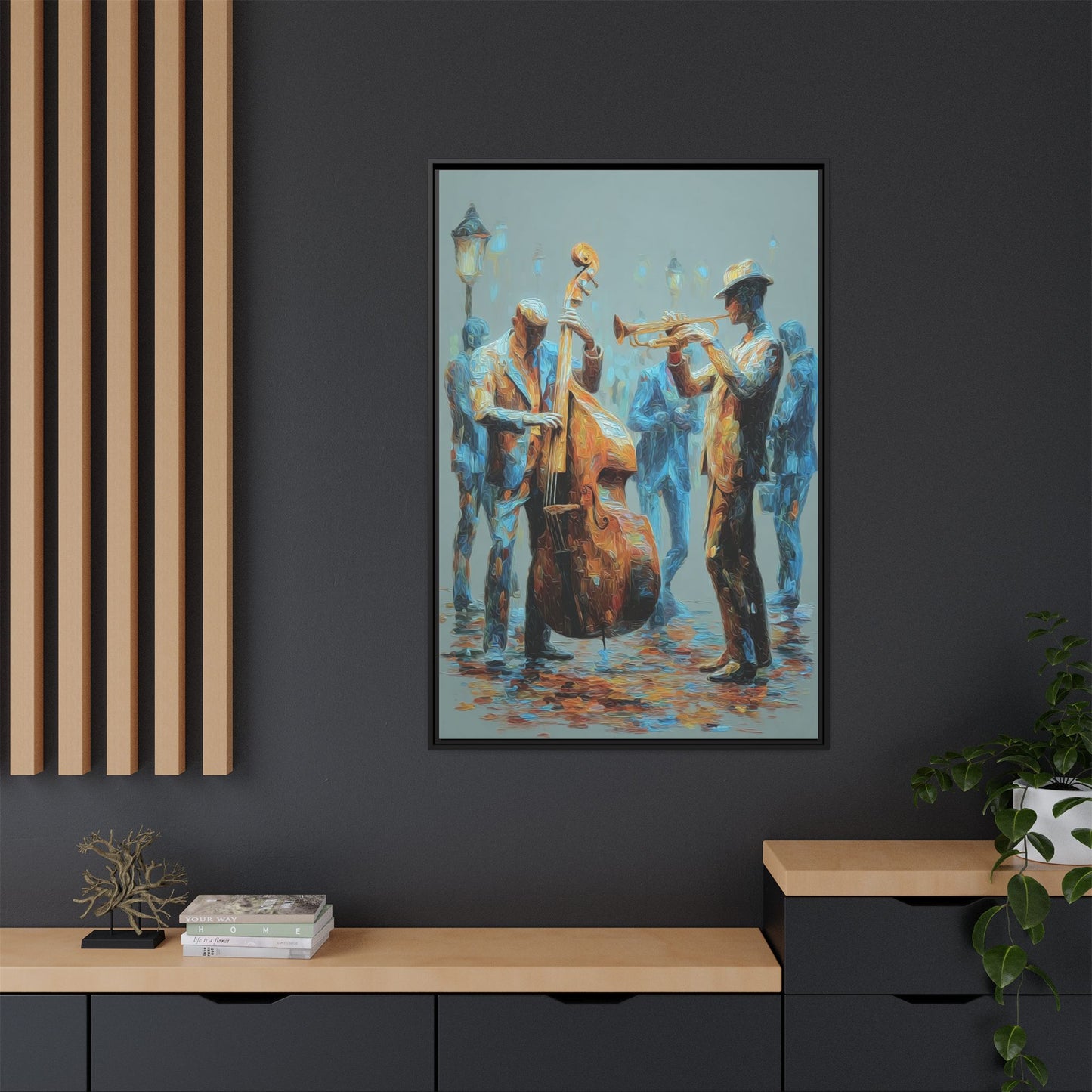 Colorful Jazz Musicians Art for Music Enthusiasts