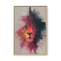 Majestic Lion Watercolor Art | Vibrant Animal Portrait
