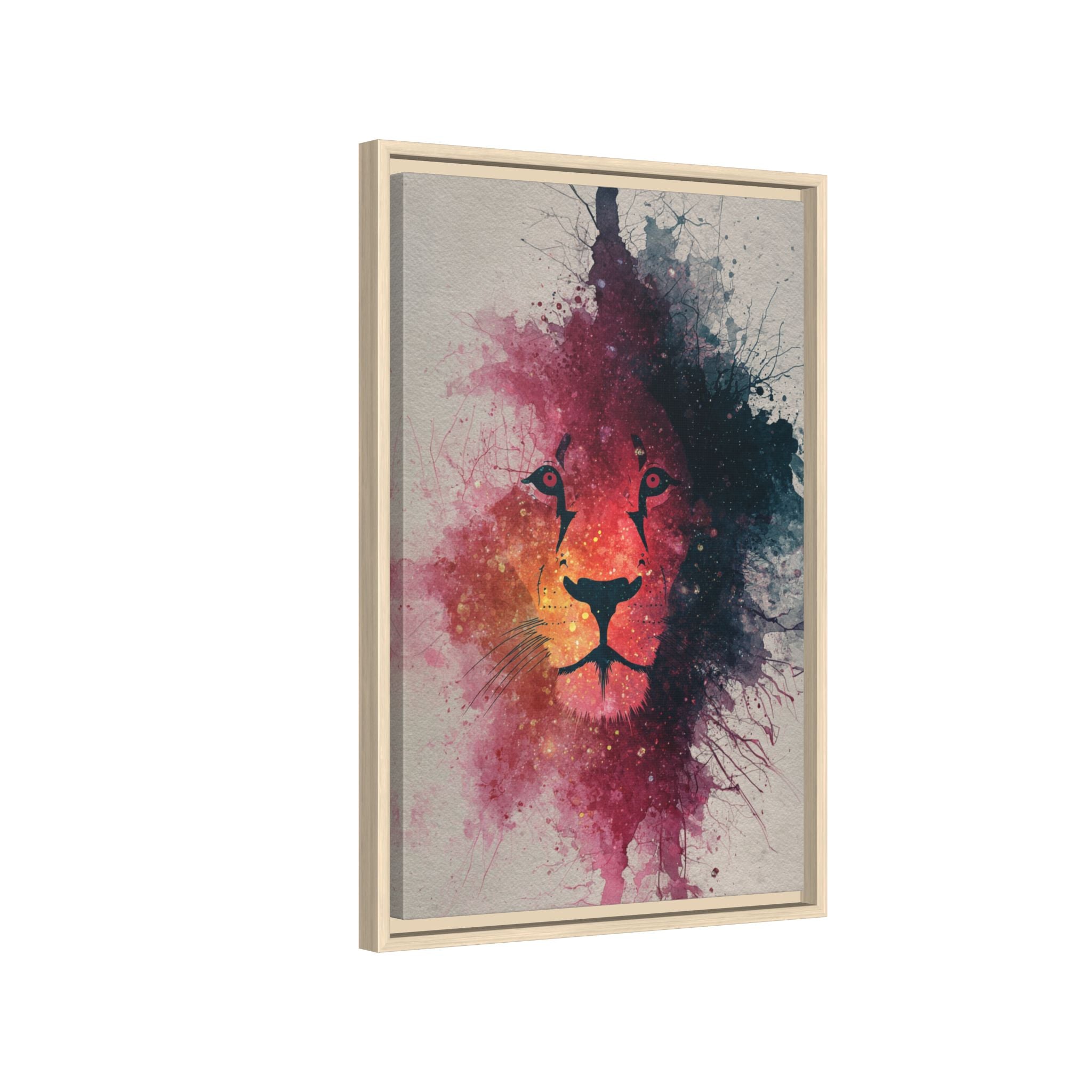 Majestic Lion Watercolor Art | Vibrant Animal Portrait