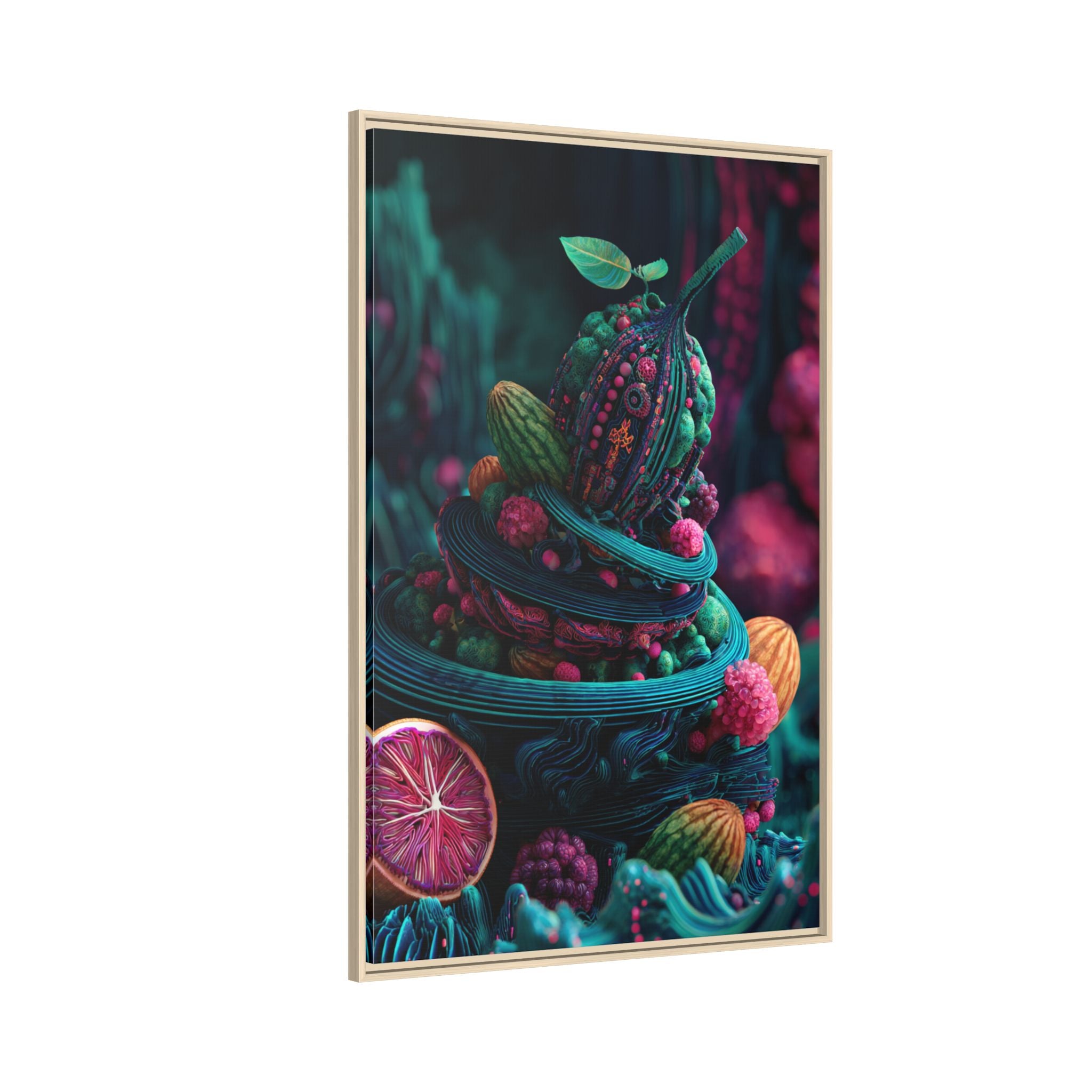 Surreal Fruit Fantasy Art - Vibrant Digital Design