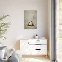 Nativity Scene Art Print - Warm Family Vibes