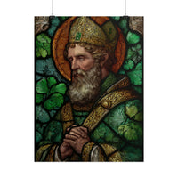 Saint Artwork | Irish Heritage Art | Traditional Green Tones