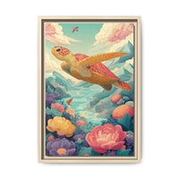 Vibrant Turtle Art | Whimsical Nature Illustration
