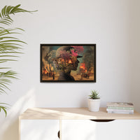 Whimsical Floral Silhouette Art Print | Living Room Décor