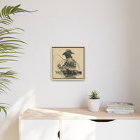 Lone Cowboy Silhouette Art - Vintage Western Charm