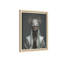 Ethereal Blindfolded Saint Art | Spiritual Home Decor