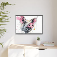 Whimsical Pig Art Print - Playful Farmhouse Decor