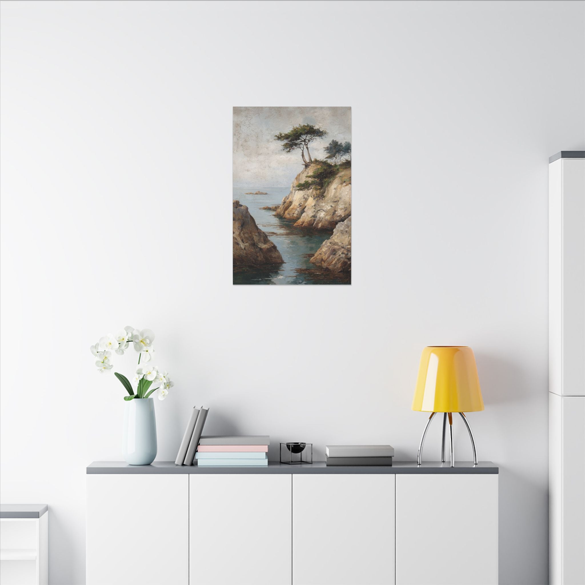Tranquil Coastal Landscape Art - Soothing Wall Decor