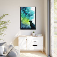 Dreamy Cat Watercolor Art Print - Serene Home Decor
